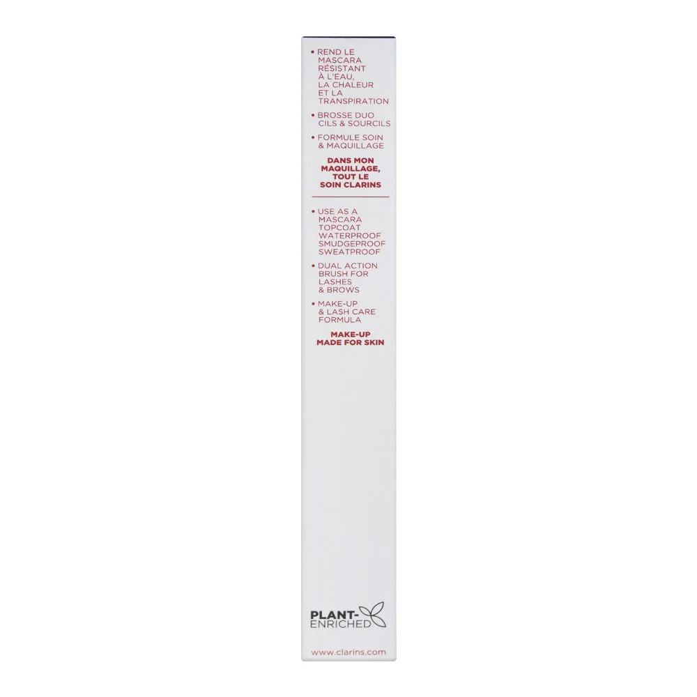 Comfortable casual clarins paris lash & brow double fix mascara, waterproof, enriched with cranberry oil