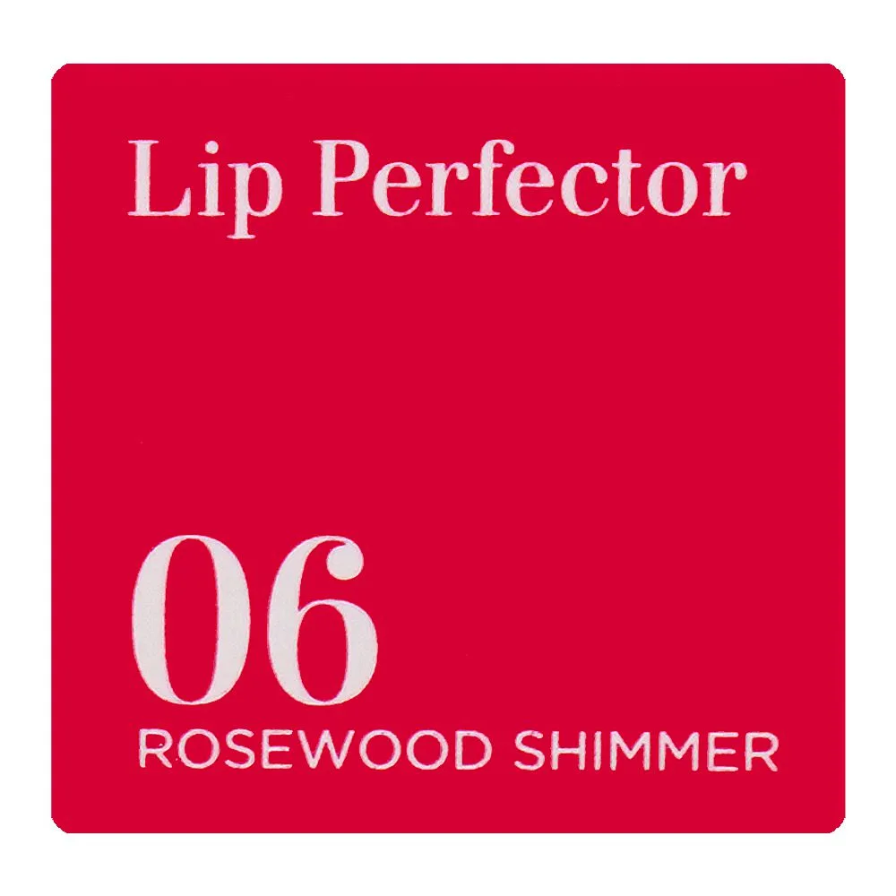 Premium everyday wear clarins paris lip perfector balm with shea butter, 06 rosewood shimmer, 12ml