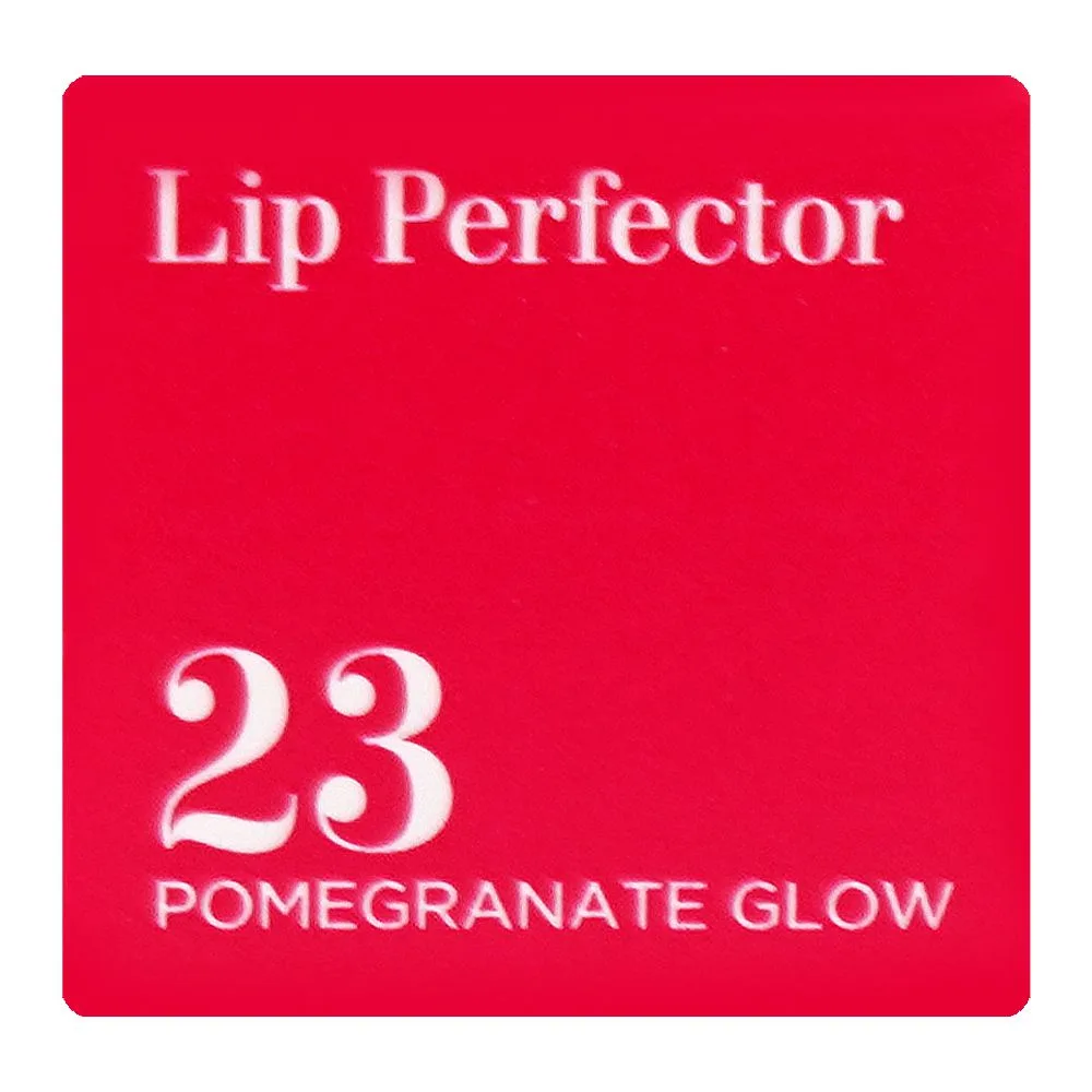 Premium everyday wear clarins paris lip perfector balm with shea butter, 23 pomegranate glow, 12ml