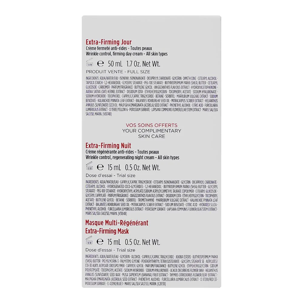 Premium everyday wear clarins paris mes essentials, anti-rides & fermete set