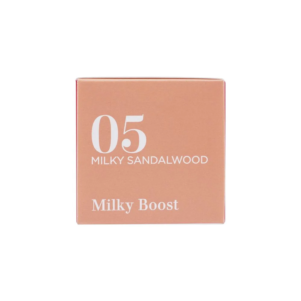 Premium everyday wear clarins paris milky boost skin perfecting milk, 05 milky sandalwood