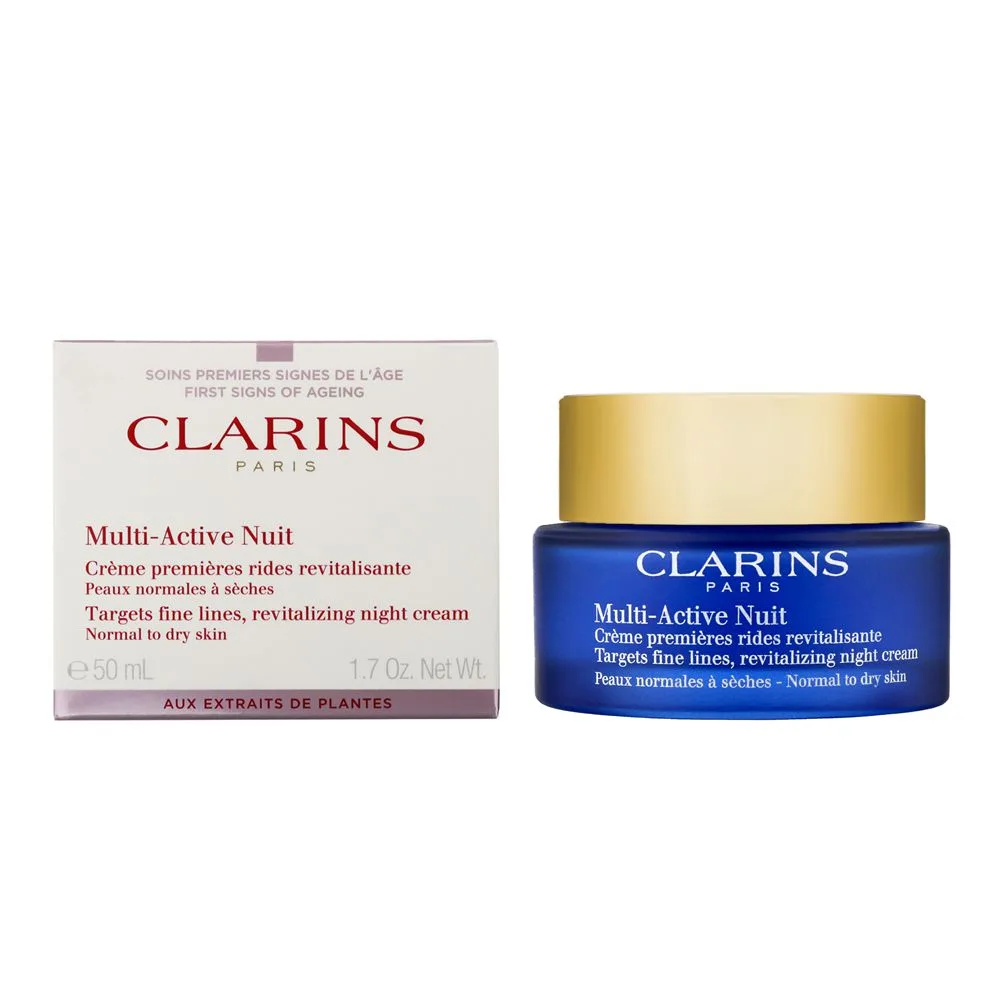 Comfortable casual clarins paris multi-active nuit revitalizing night cream, normal to dry skin, 50ml