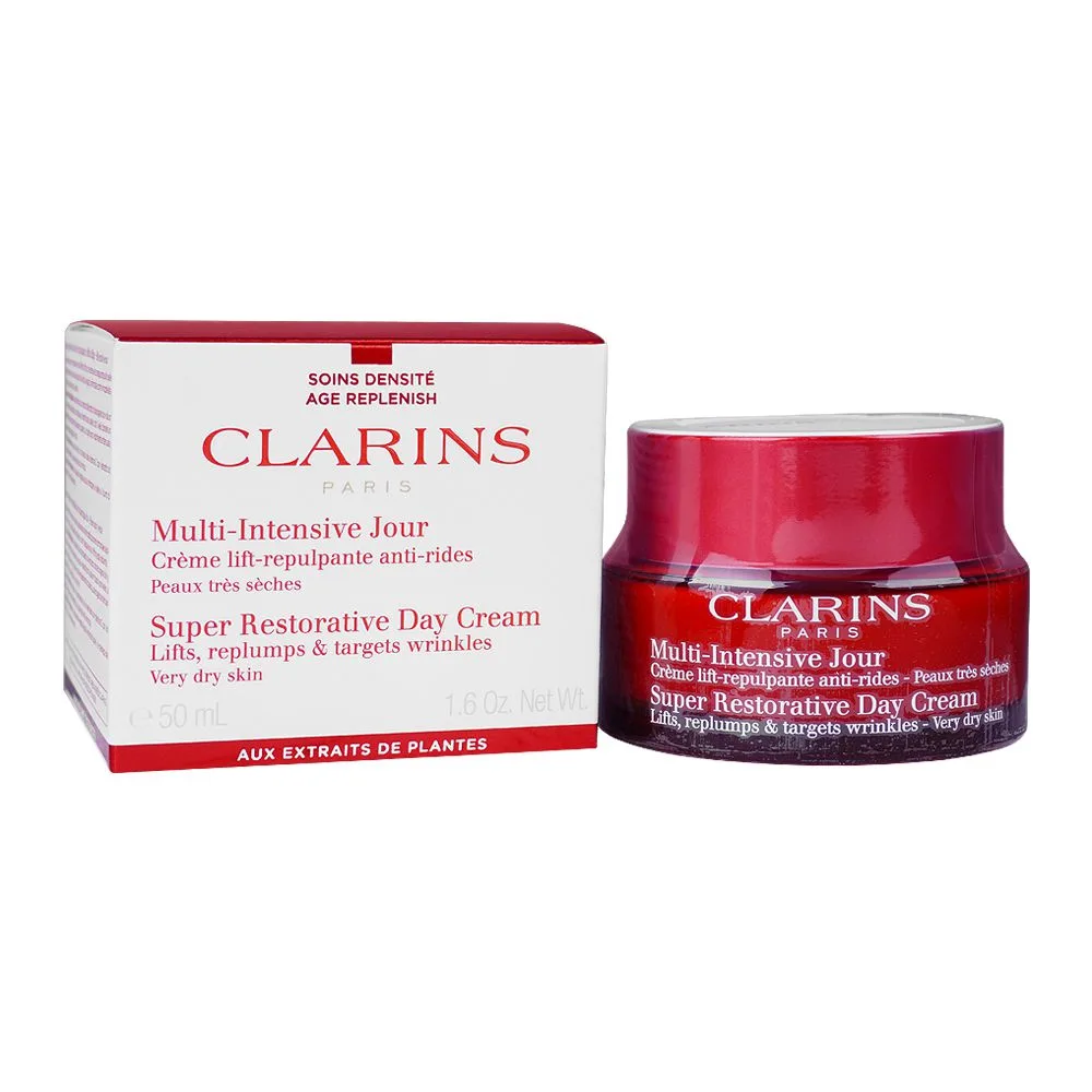 Clarins Paris Super Restorative Day Cream, Very Dry Skin, 50ml