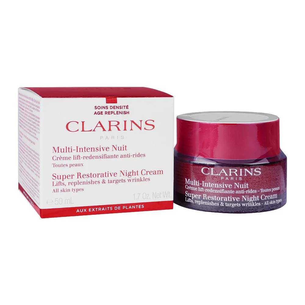 Clarins Paris Super Restorative Night Cream, All Skin, 50ml