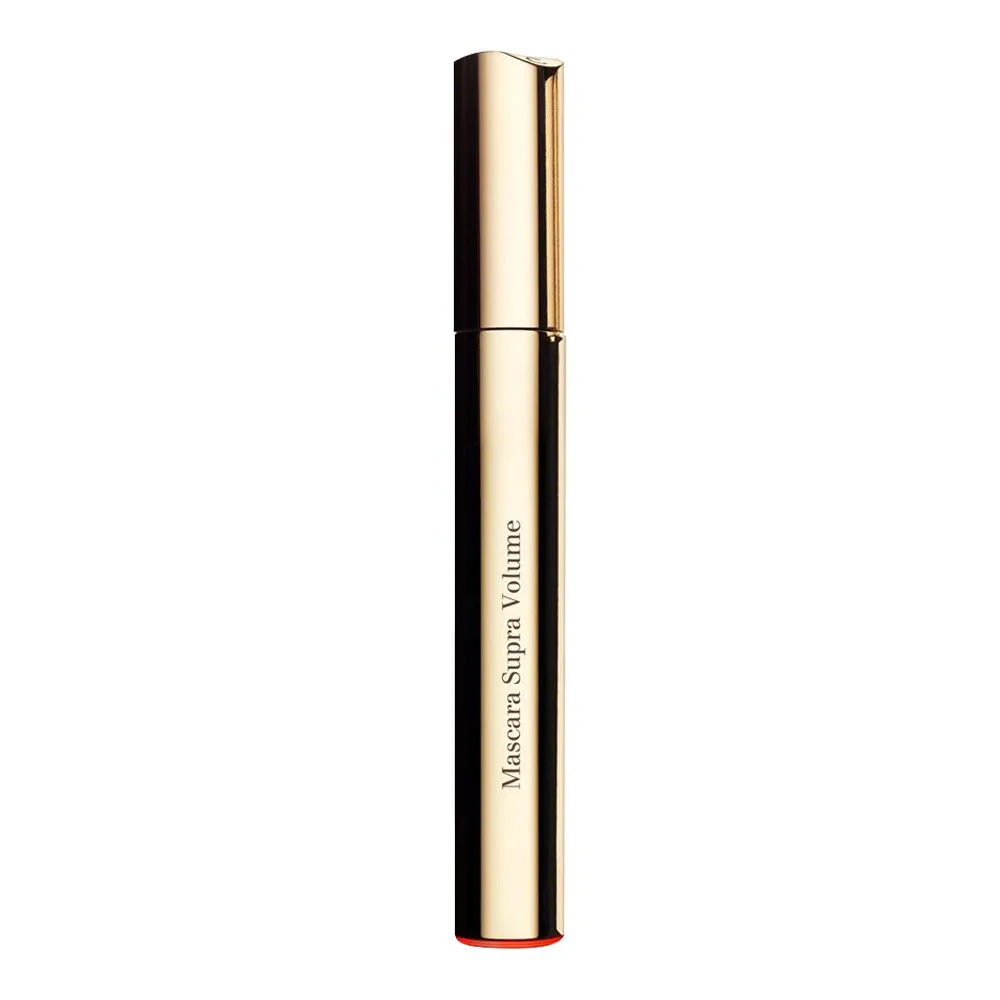 Side view of clarins paris supra intense volume & contour mascara, 01 intense black