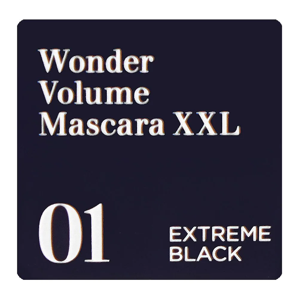Premium everyday wear clarins paris wonder volume xxl mascara, 01 extreme black, 8ml