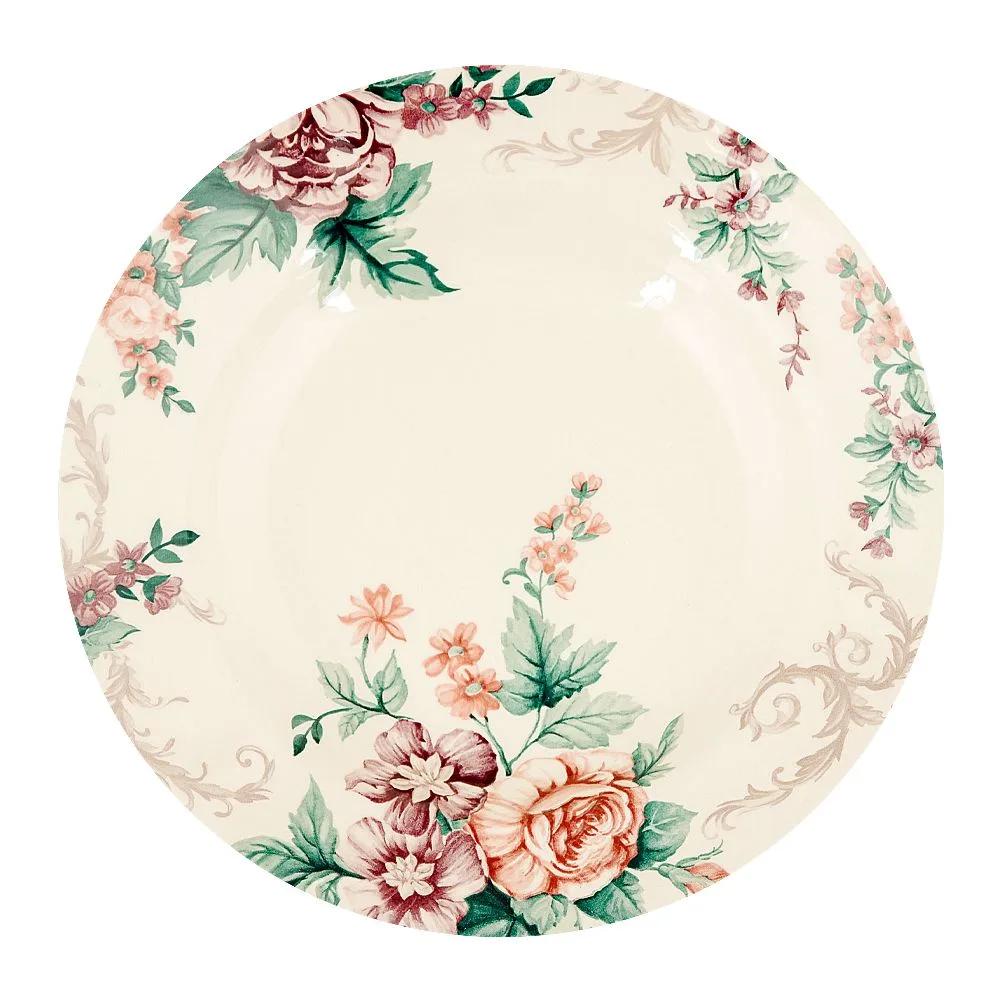 Side view of claytan 9.2" gorgeous soup pasta deep bowl, oc1501fs3005
