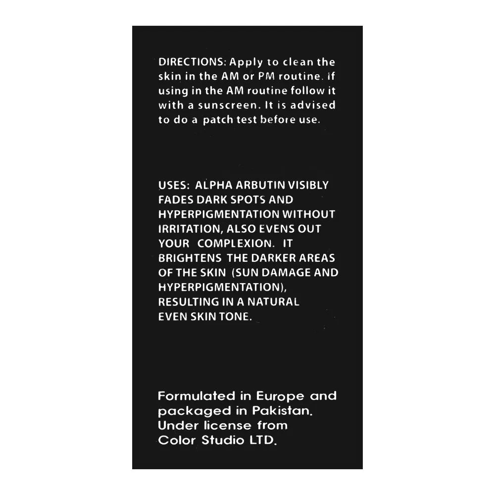 Comfortable casual color studio alpha arbutin 2% + ha serum, 30ml