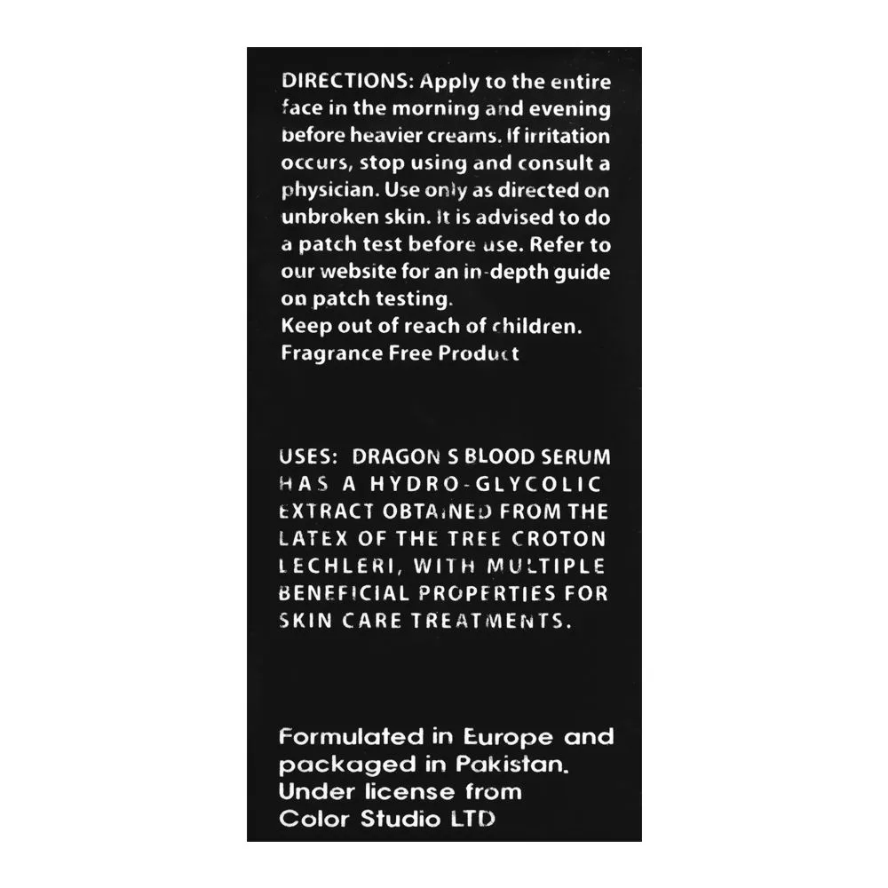 Comfortable casual color studio dragon's blood croton lechleri resin 3% serum, 30ml