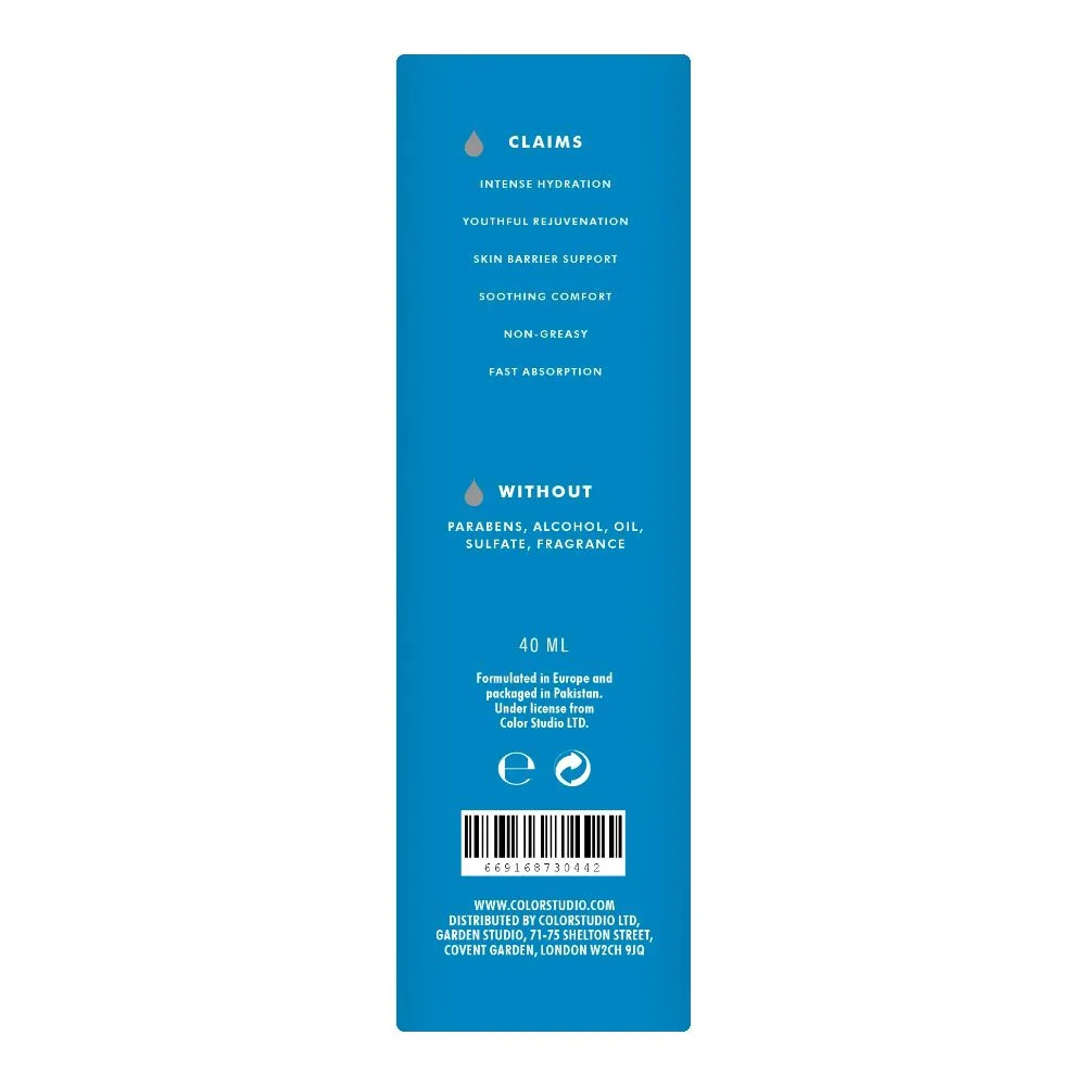 Comfortable casual color studio hyaluronic acid + vitamin b5 hydro gel cream, 40ml