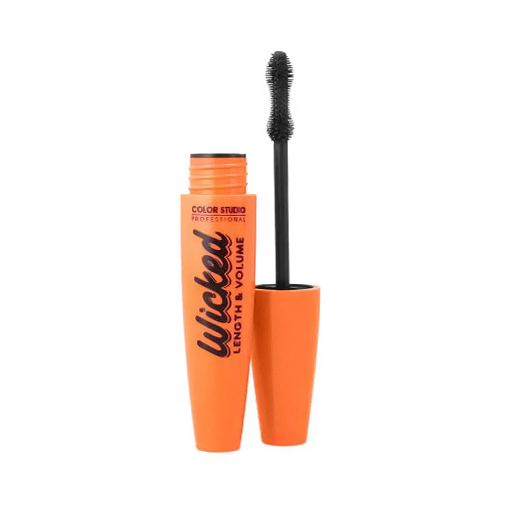 Side view of color studio lash tech length & volume waterproof mascara