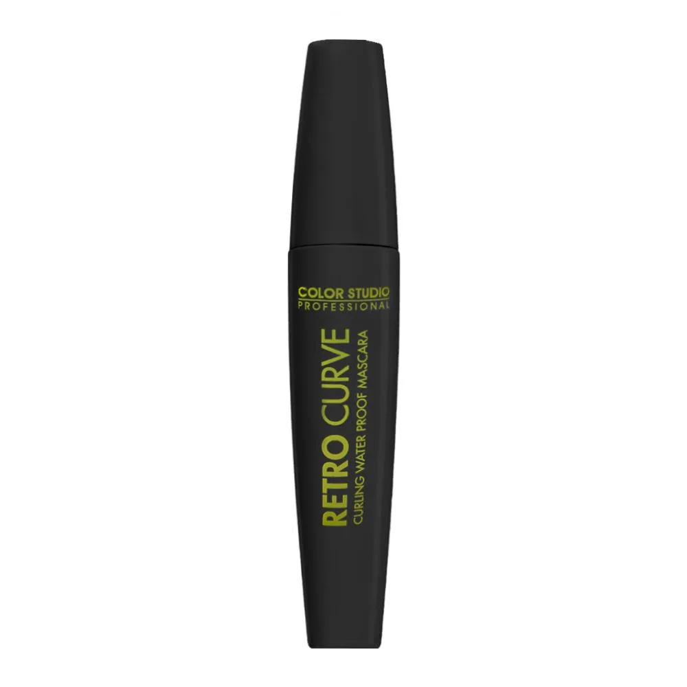 Side view of color studio retro curve curling water proof mascara