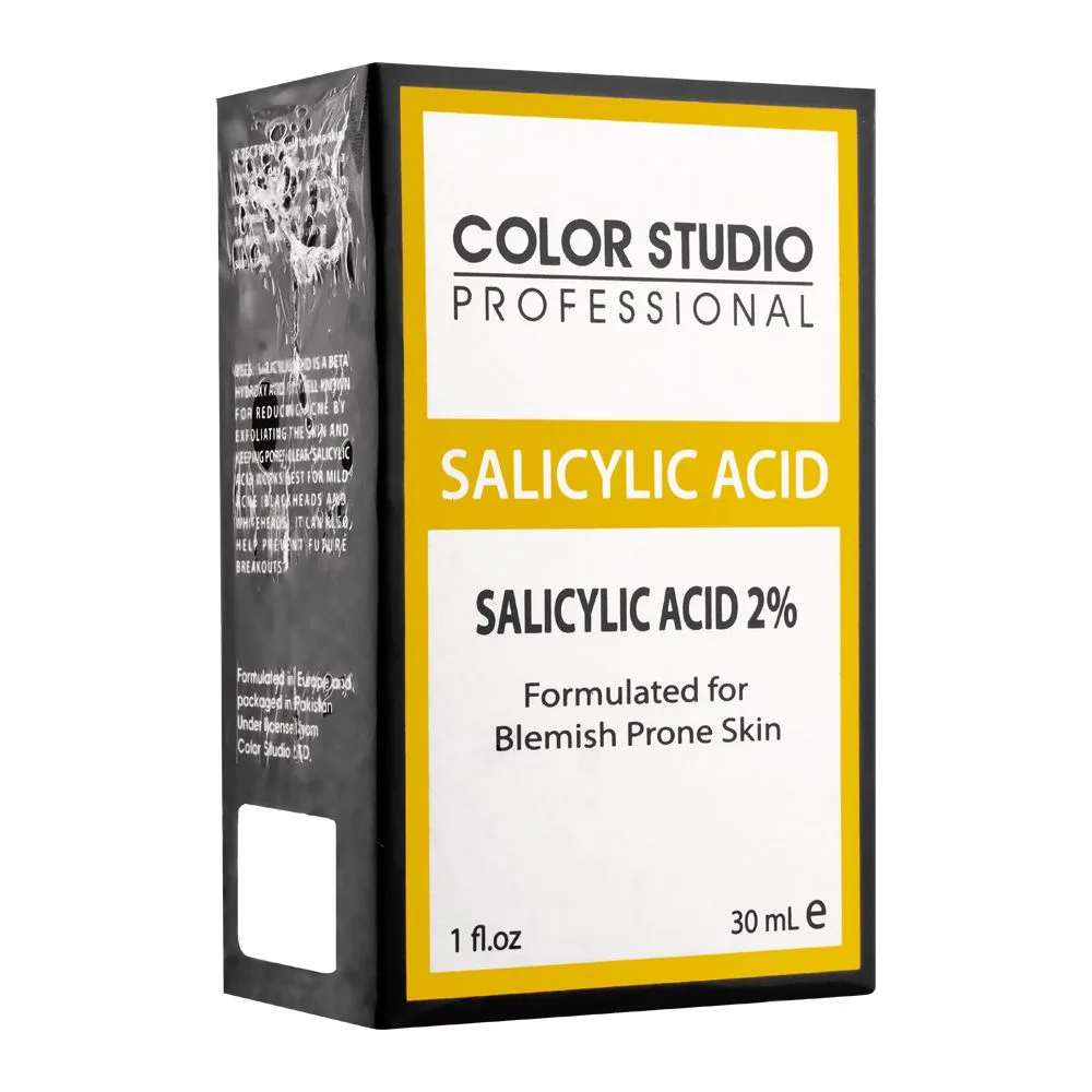 Color Studio Salicylic Acid 2% Serum, Formulated For Blemish Prone Skin, 30ml