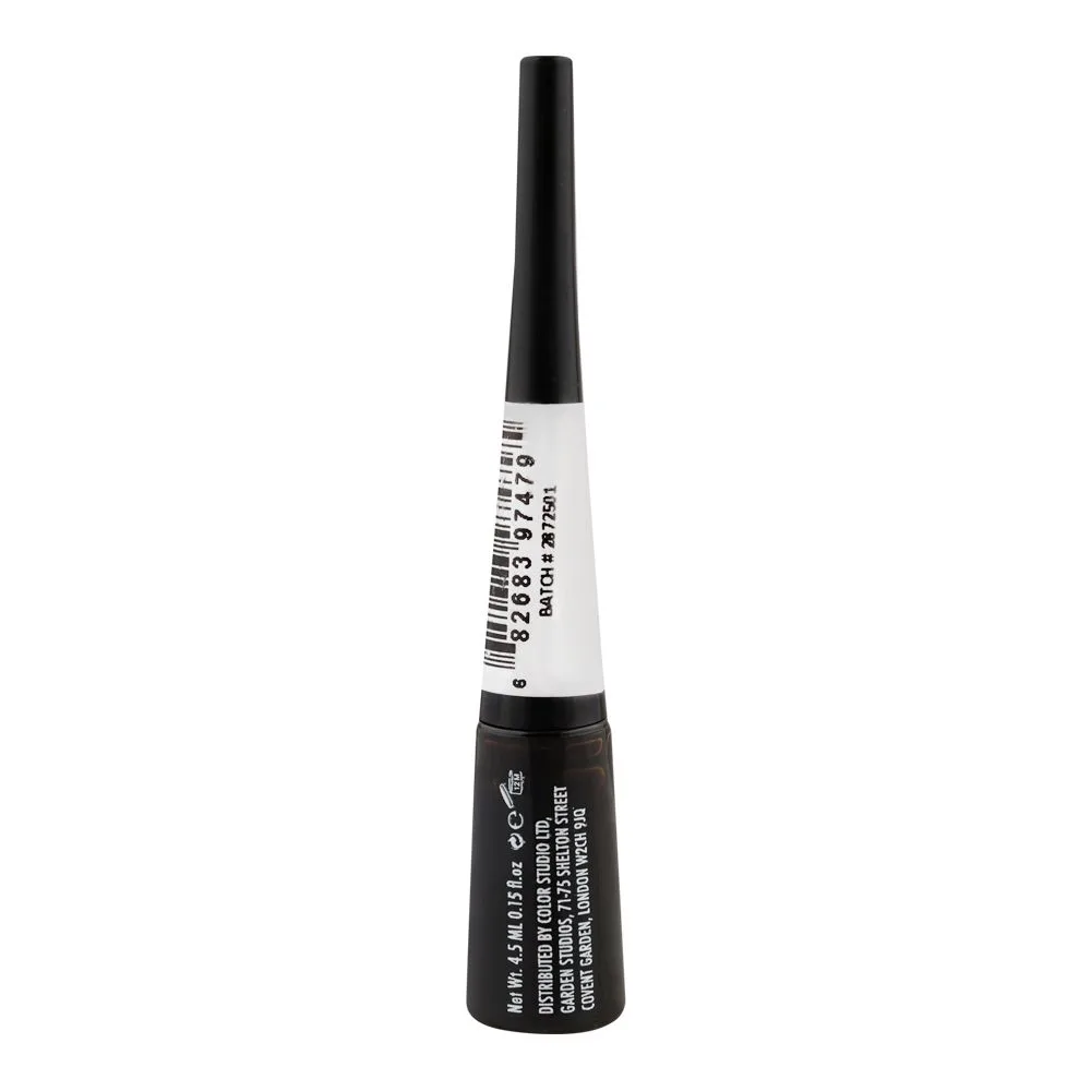 Comfortable casual color studio wow liquid eyeliner felt tip, waterproof, brown, 4.5ml