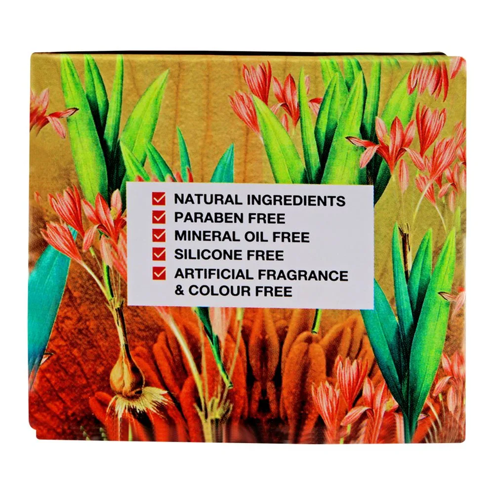 Side view of conatural saffron complexion builder, firming & brightening gel, for normal to oily skin, 50ml