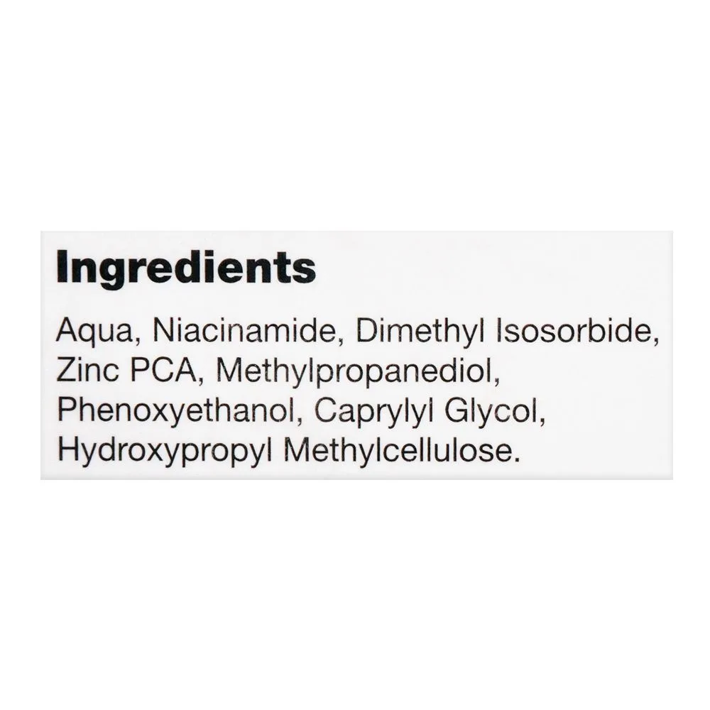Close-up design of conatural super activs niacinamide 10% & zinc 1% skin serum, for all skin types, 30ml