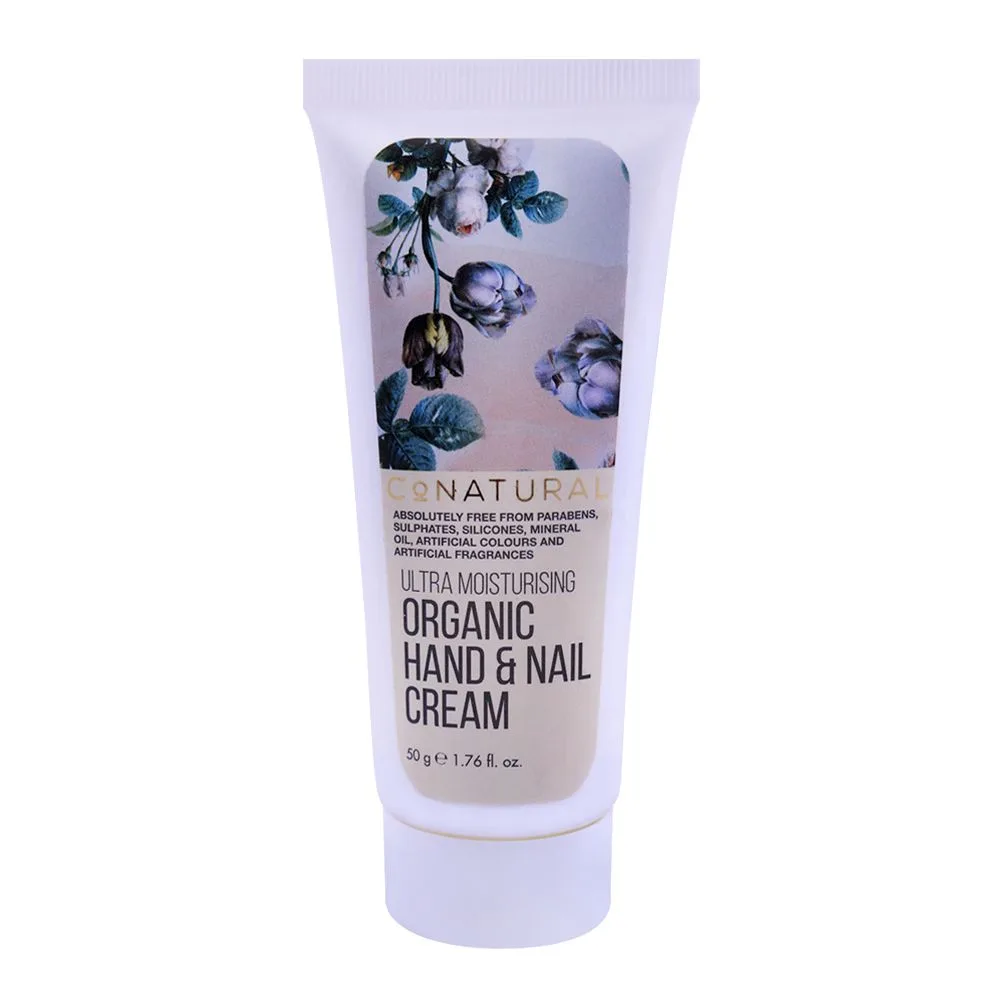 CoNatural Ultra Moisturising Organic Hand & Nail Cream, 50g