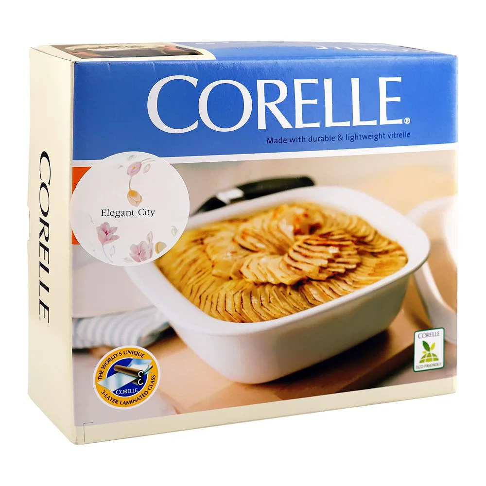 Comfortable casual corelle square dish elegant city with plastic lid 1.41l, d-48-ec