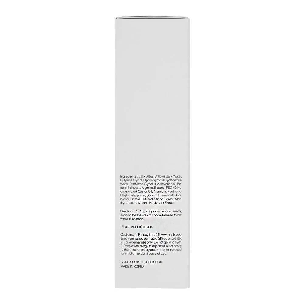 Side view of cosrx two in one poreless power liquid, 100ml