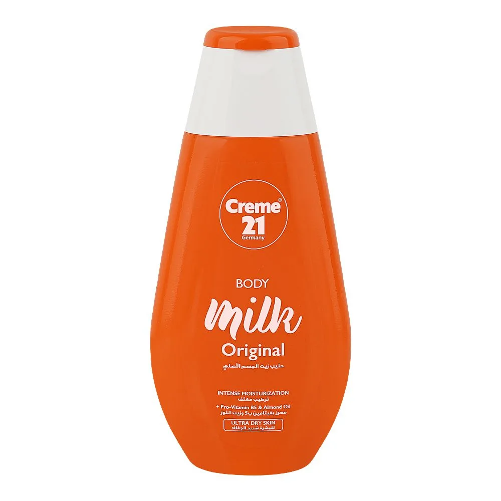 Creme 21 Body Milk Original Body Lotion, Citric Acid, 250ml