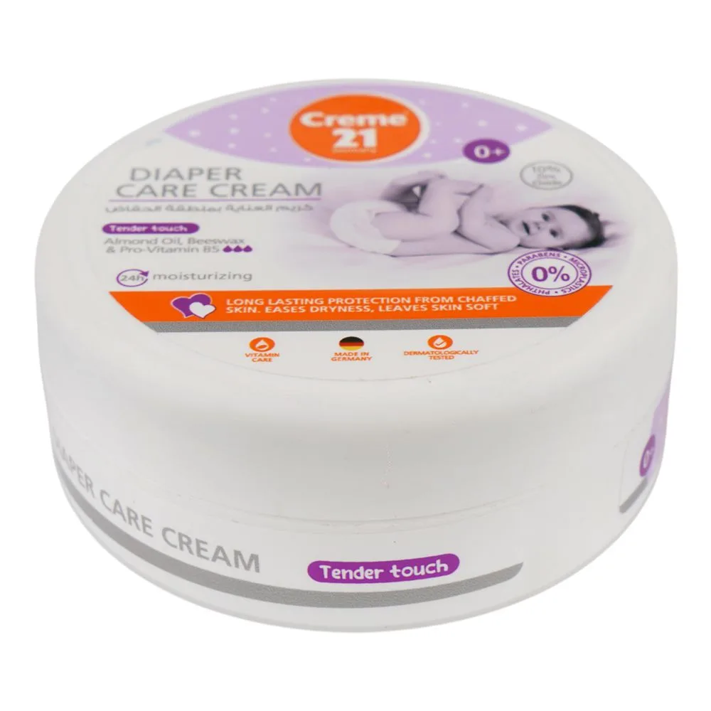 Creme 21 Diaper Care Cream, Almond Oil + Beeswax & Pro-Vitamin B5, Paraben & Phthalates Free, For Dry Skin, 150ml