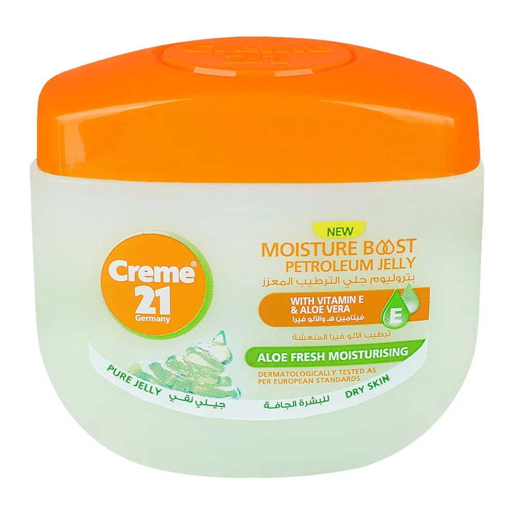 Creme 21 Moisture Aloe Vera Fresh Moisturizing Petroleum Jelly, 100ml