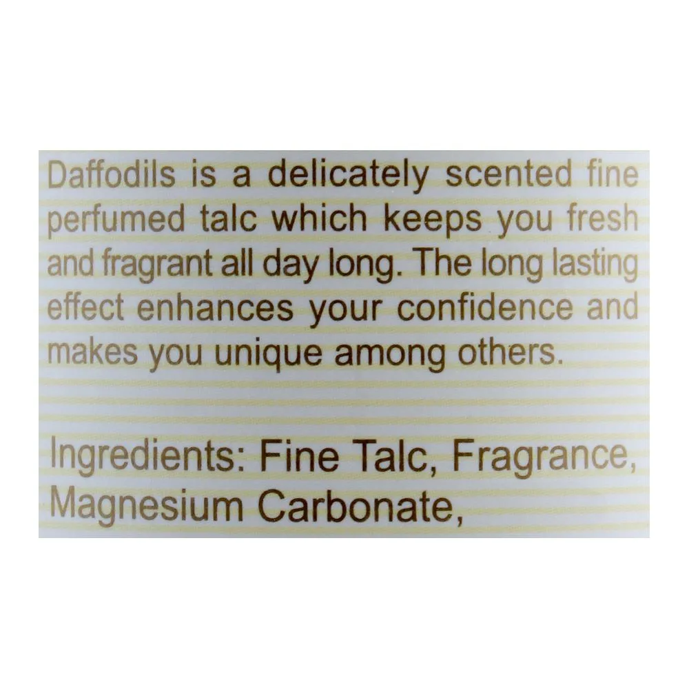 Comfortable casual daffodils fantasy fine perfumed talcum powder, 125g