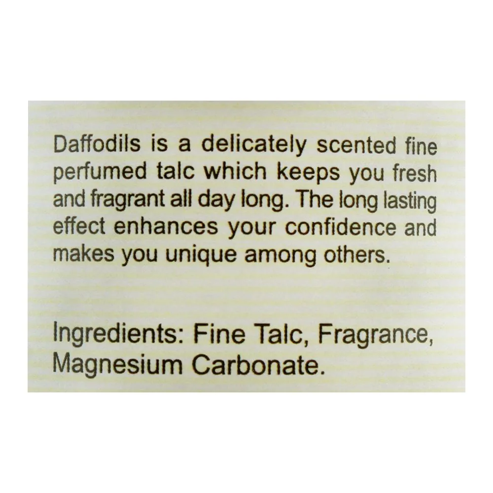 Comfortable casual daffodils flora fine perfumed talcum powder, 250g