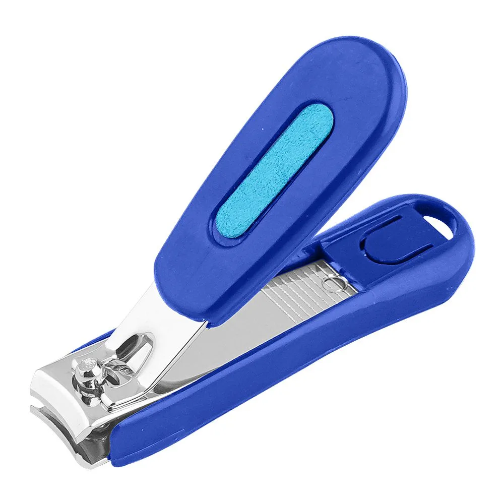 Side view of dar expo baby nail clipper with nail collector