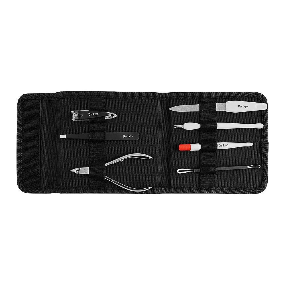 Side view of dar expo comprehensive manicure set, 7-pack
