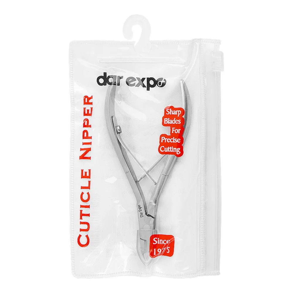 Side view of dar expo cuticle nipper side spring 4 inches