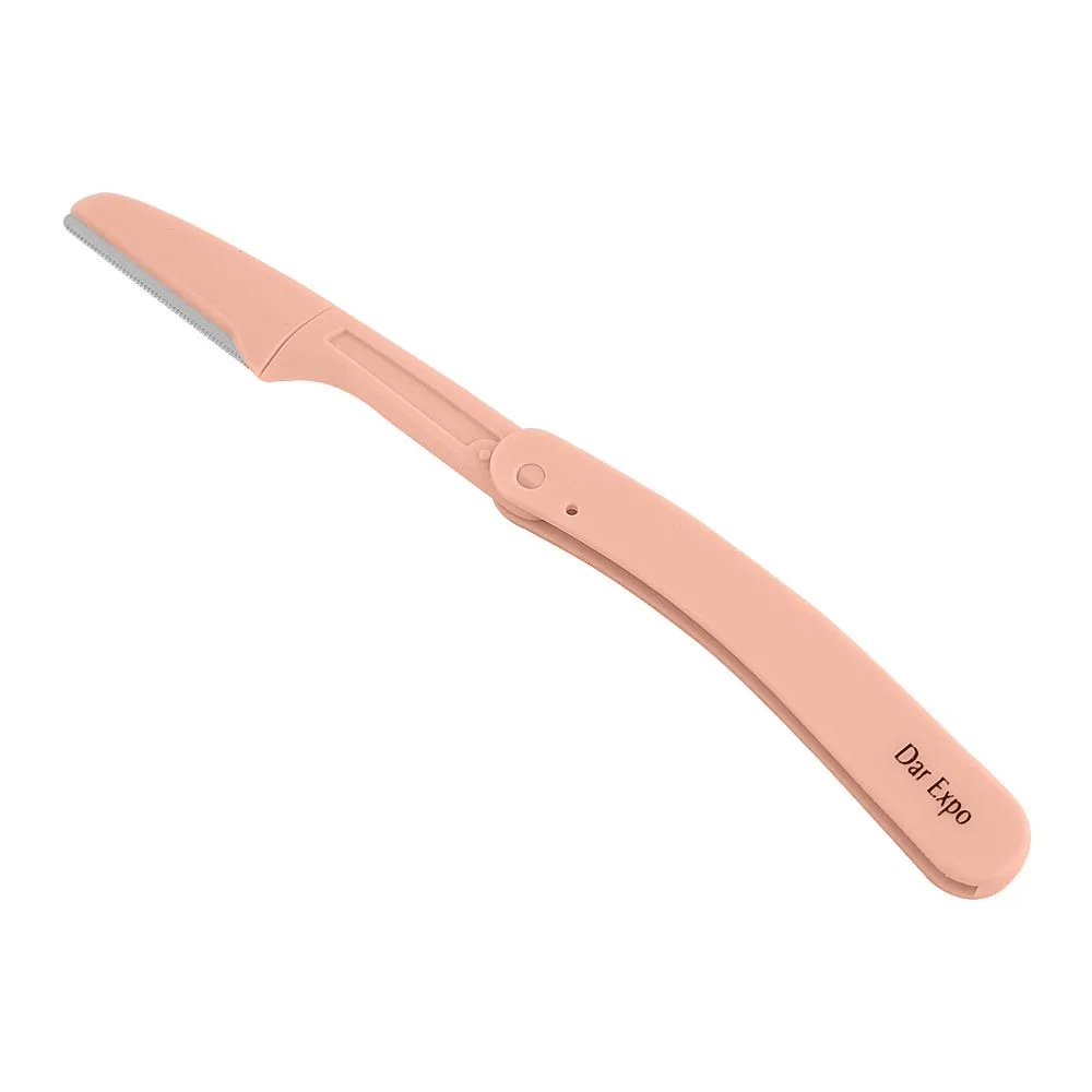 Side view of dar expo eye mazing eyebrow razor, 2-pack