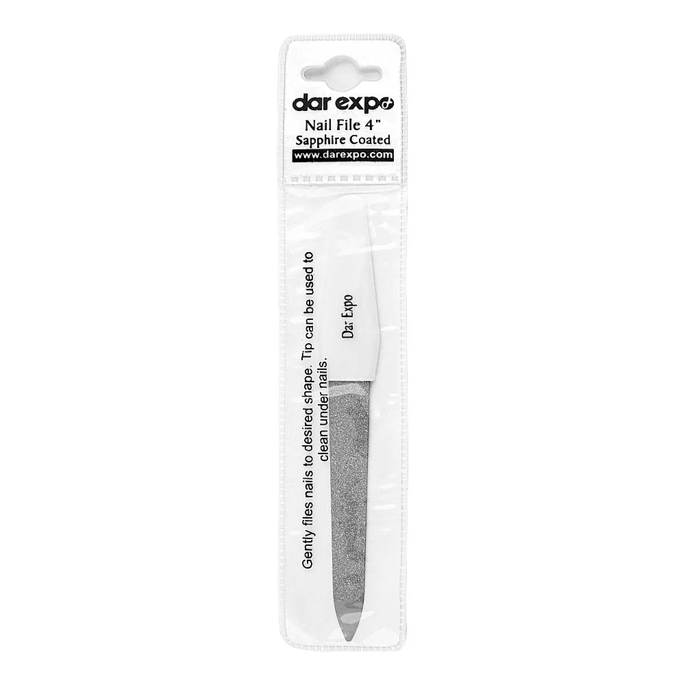 Side view of dar expo nail file sapphire coated 4 inches