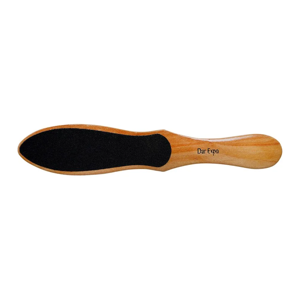 Side view of dar expo wooden foot filer