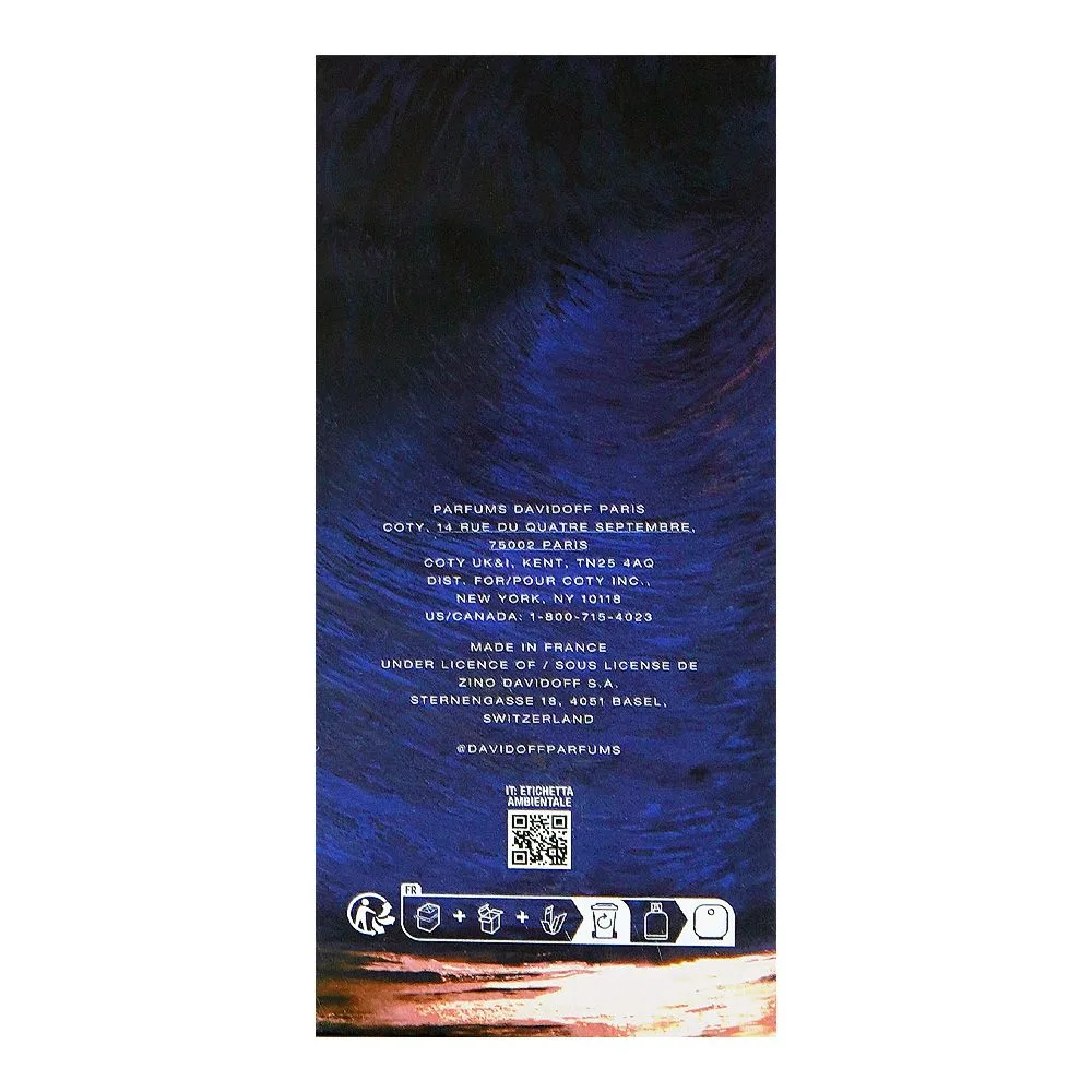 Side view of davidoff cool water oceanic edition, eau de toilette, for women, 100ml