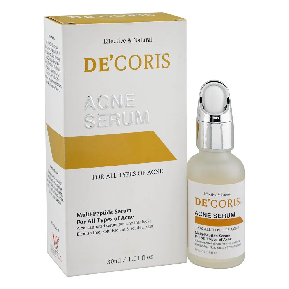 De'coris Acne Face Serum, For All Types Of Acne, 30ml