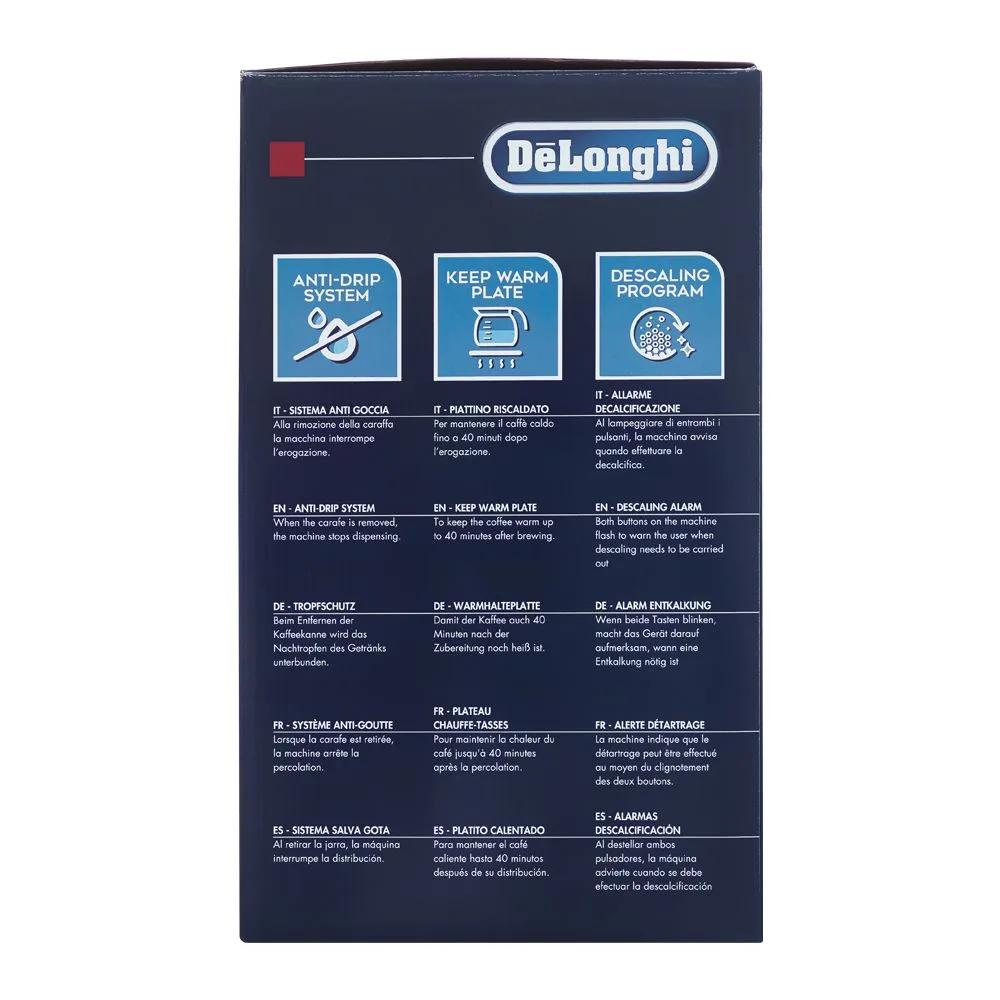 Comfortable casual delonghi clessidra high quality filter coffee machine, icm-17210