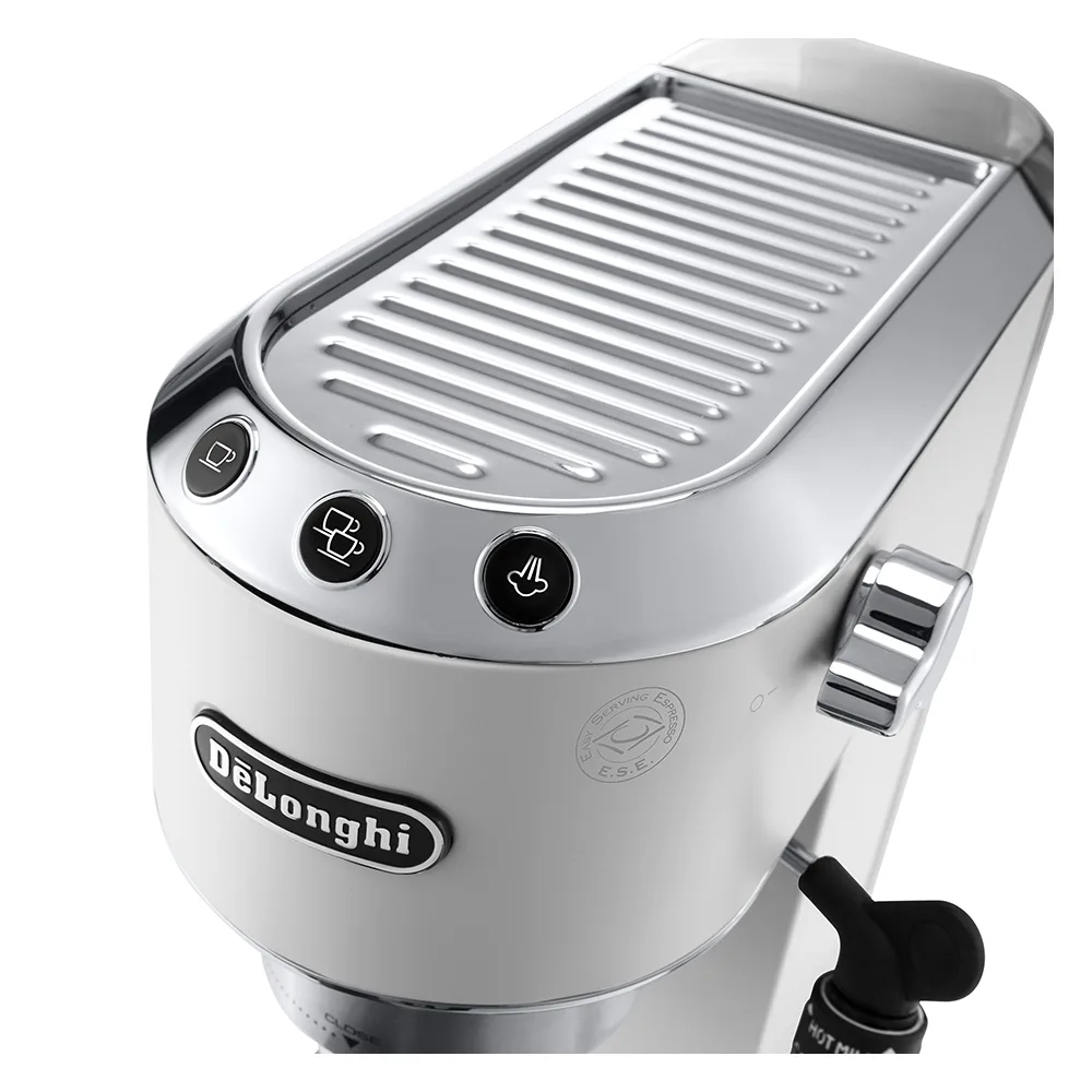 Premium everyday wear delonghi dedica style espresso & cappuccino coffee machine, 15 bar, ec-685.w