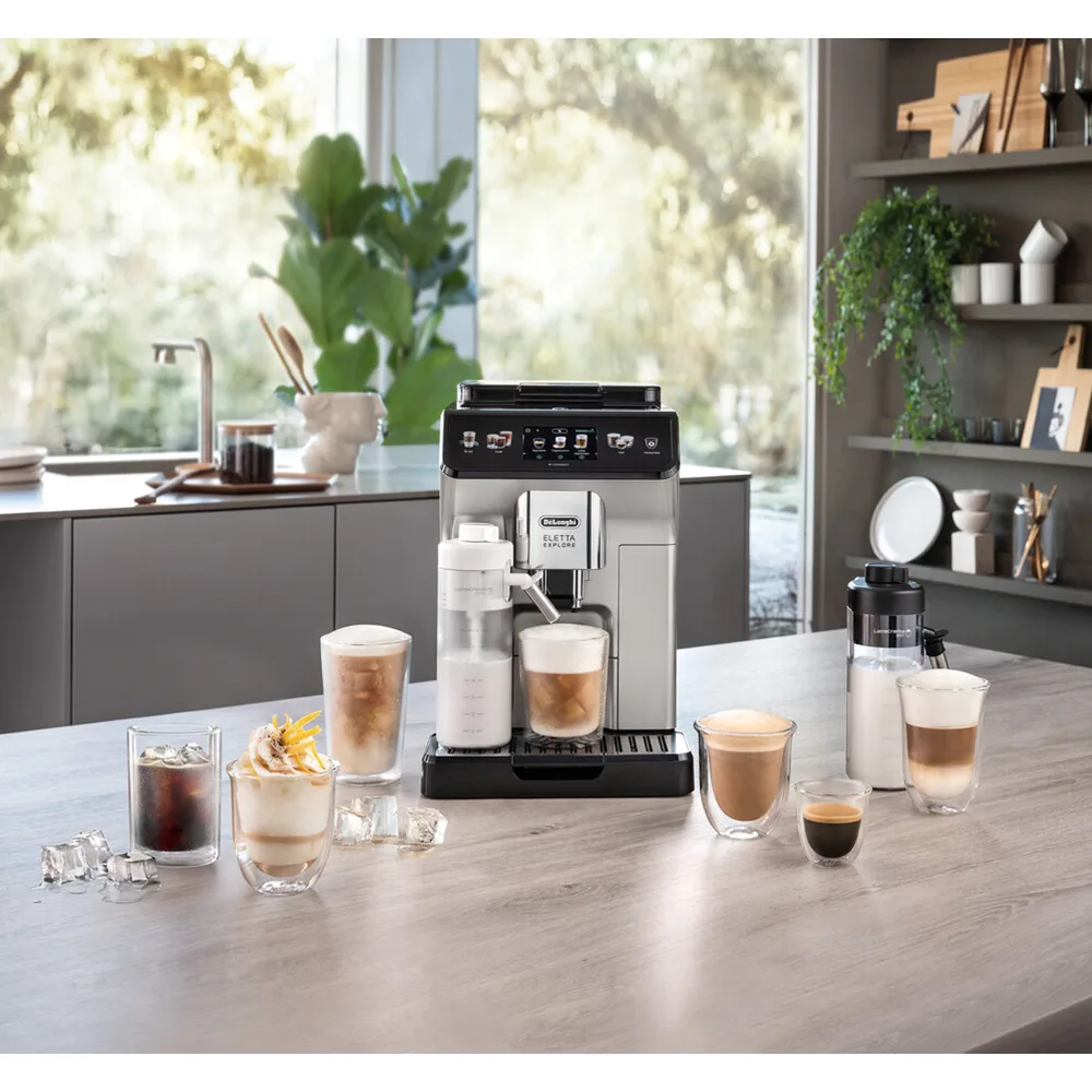 Lifestyle product image of delonghi eletta explore cold brew coffee machine, ecam450.65.s