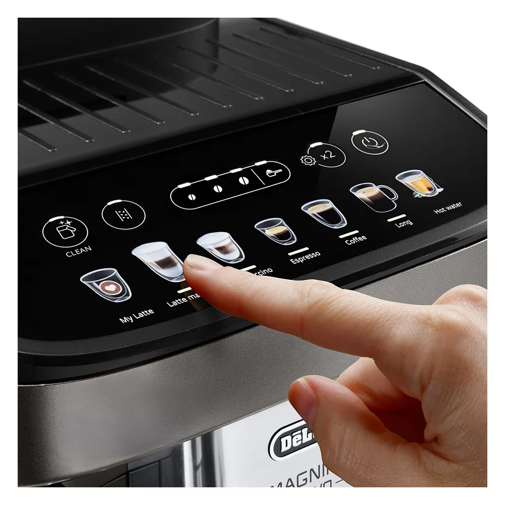 Premium everyday wear delonghi magnifica evo automatic coffee machine with lattecrema hot system, ecam290.81.tb
