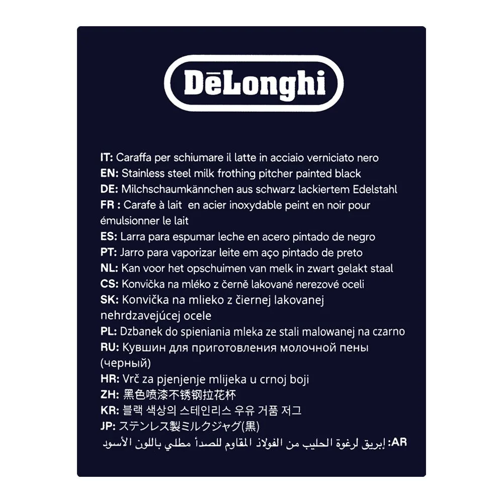 Comfortable casual delonghi milk frothing jug, 500ml, dlsc082