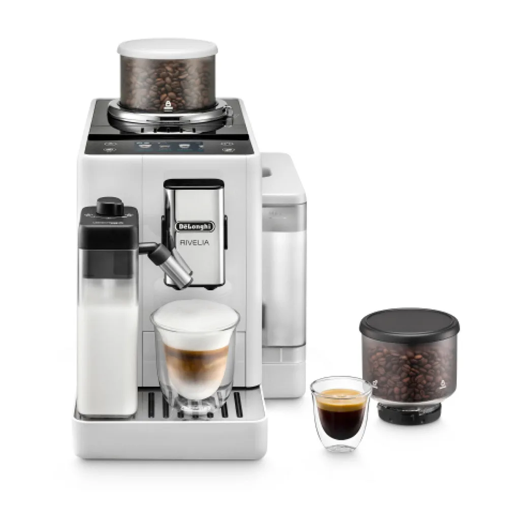 DeLonghi Rivelia Automatic Coffee Machine with LatteCrema Hot System, EXAM440.55.W