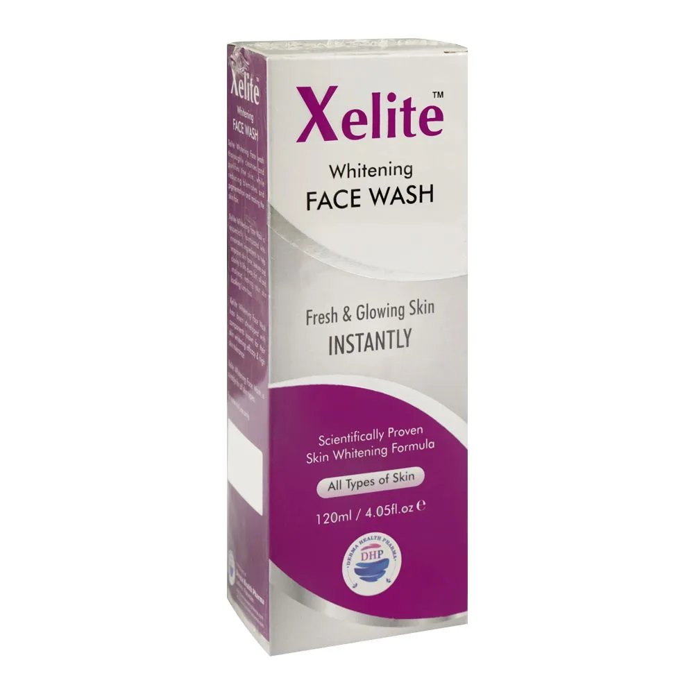 Derma Health Pharma Xelite Whitening Face Wash, For All Types Of Skin, 120ml