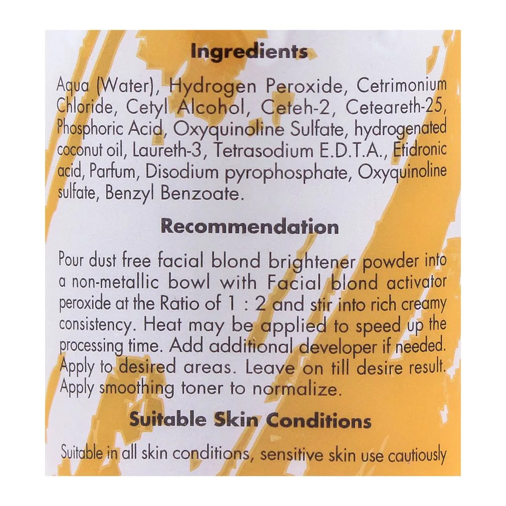 Comfortable casual dermacos dermapure harmless facial blond activator, 200ml