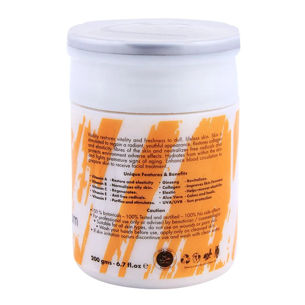 Side view of dermacos dermapure massaging multi vitamin cream, 200g