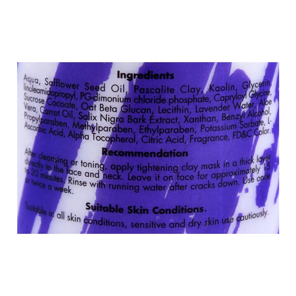 Comfortable casual dermacos dermapure tightening hydroxy clay, 200g