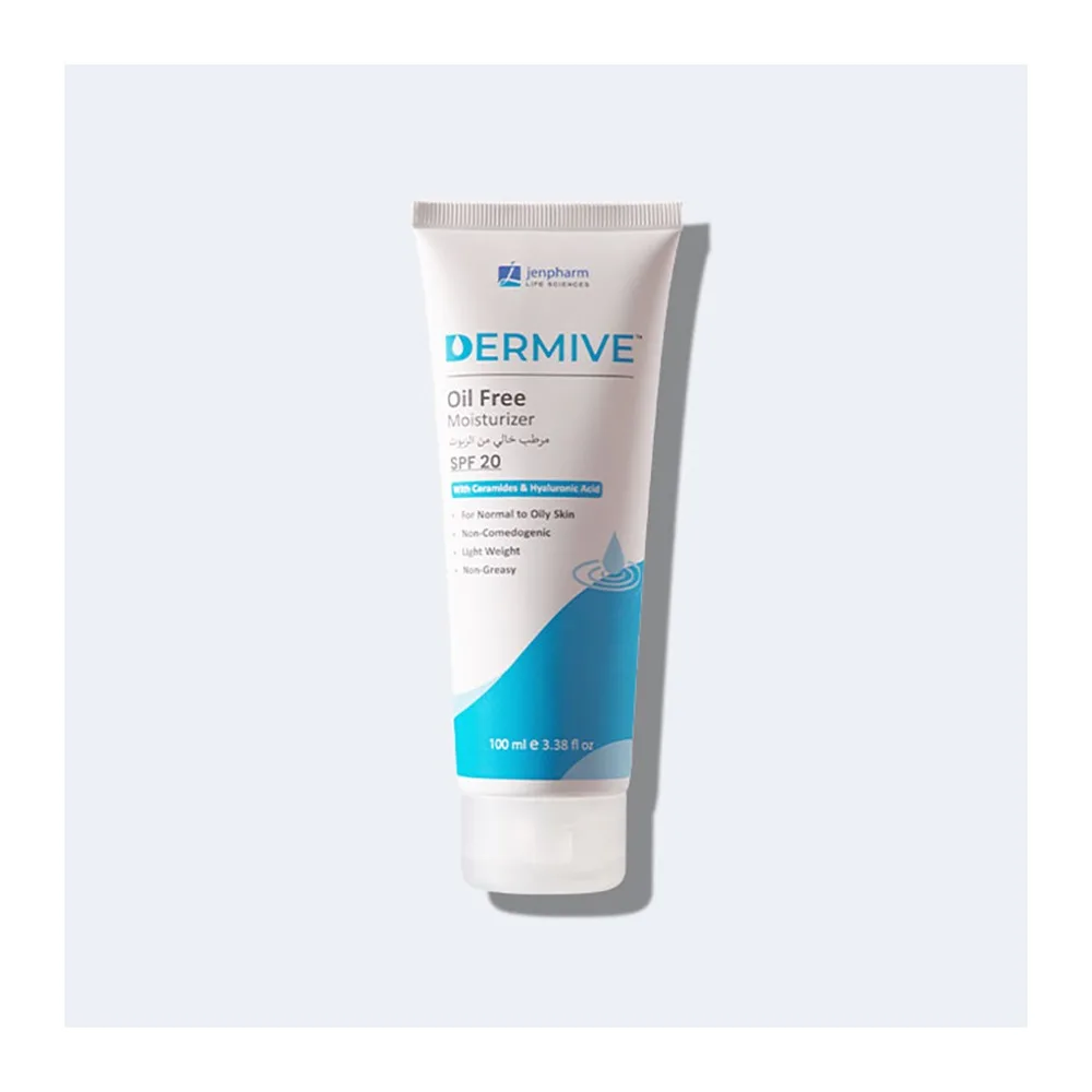 Dermive Oil Free Moisturizer, SPF-20, For All Skin Types, 100ml