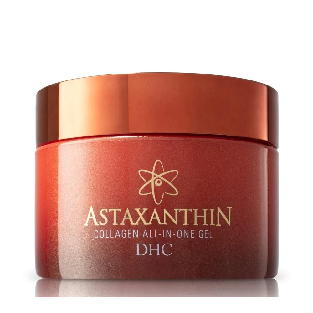 DHC Astaxanthin Collagen All-in-One Gel, Brightening Daytime Facial Moisturizer, Toning, Hydrating, Collagen, Fragrance and Colorant Free, For All Types Of Skin, 80g