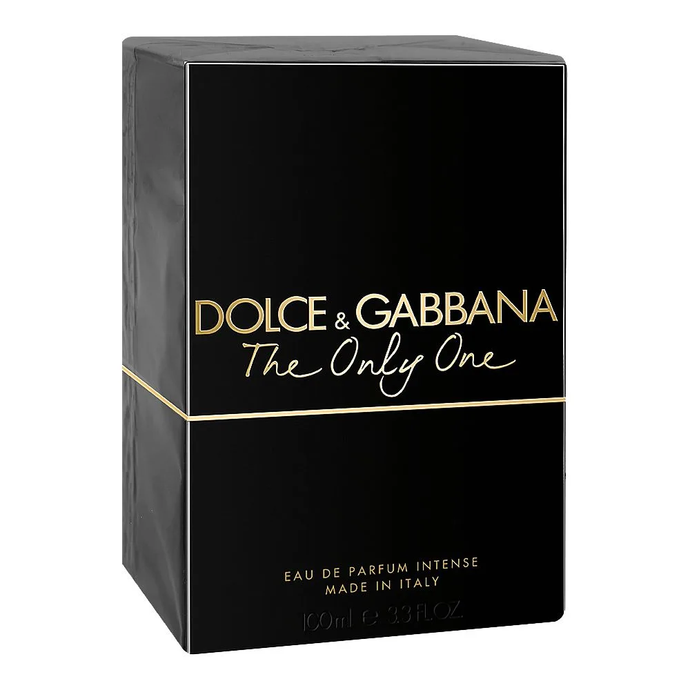 Side view of dolce & gabbana the only one intense, eau de parfum, for women, 100ml