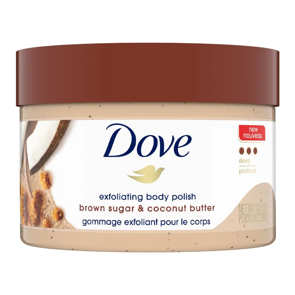 Dove Brown Sugar & Coconut Butter Exfoliating Body Polish, Deep Profond, 298g